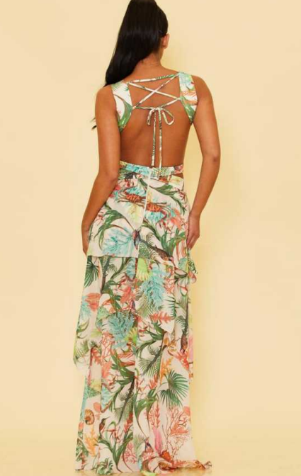 Ibiza Floral Print Maxi Dress