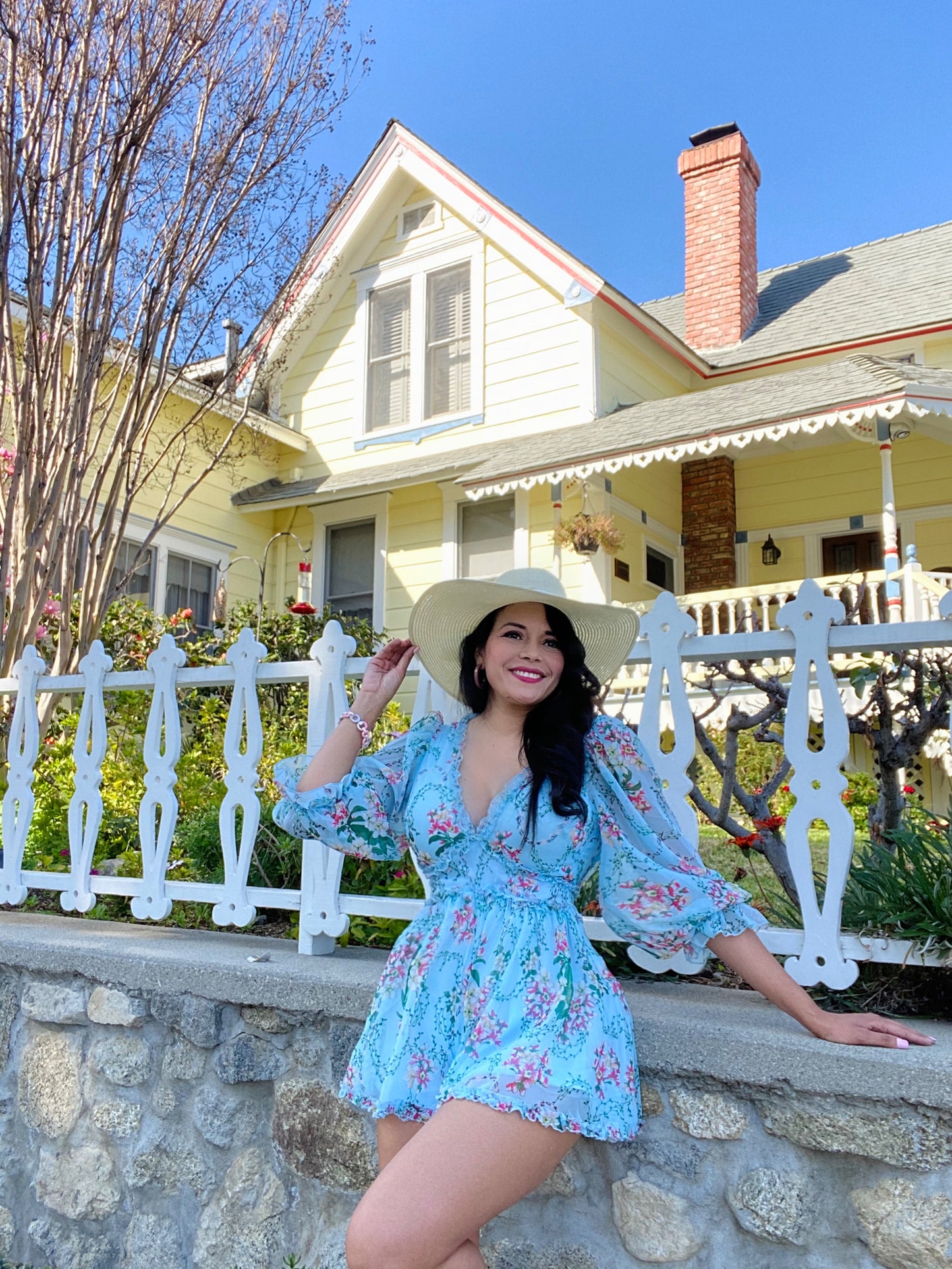 Floral Blue Chulisima Dress